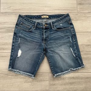 Guess Jean Denim Bermuda Mid Thigh Shorts Button Up